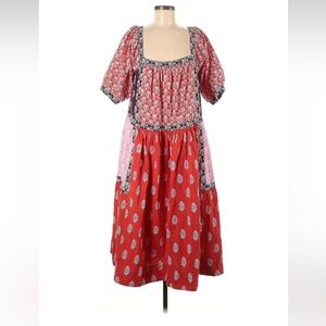 Maeve 100% Cotton Boho Dress Size Large